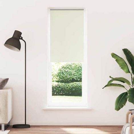 4011721 Store enrouleur occultant blanc cassé 75x230cm largeur du tissu (1/5)
