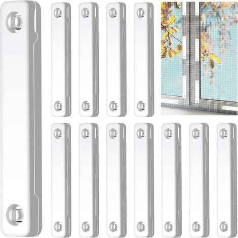 Lot de 12 aimants blancs pour moustiquaire (1/5)