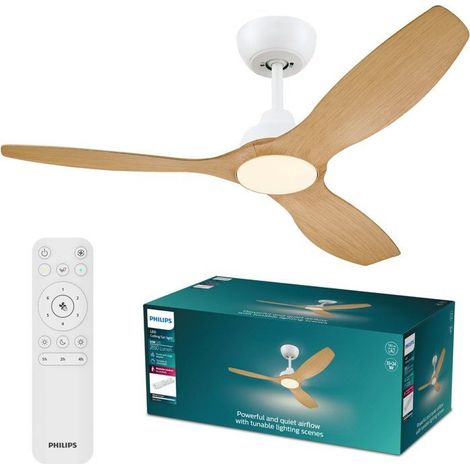 Ventilador Philips olas 132 cm LED 24W silencioso (1/3)
