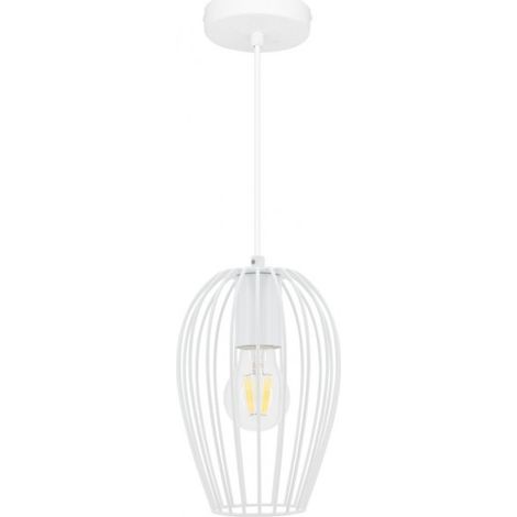 Lampe suspendue Ether - Blanc - Culot E27 - DeliTech® (1/2)