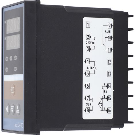 BERM Digitalanzeige-Temperaturmessgerät, hochpräzises Thermometer REX-C400FK02-V x DA (1/5)