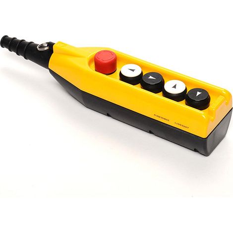 Pannello di controllo, 5 pulsanti, incluso pulsante di arresto di emergenza da 30 mm, velocità singola T0-PV5E30B22