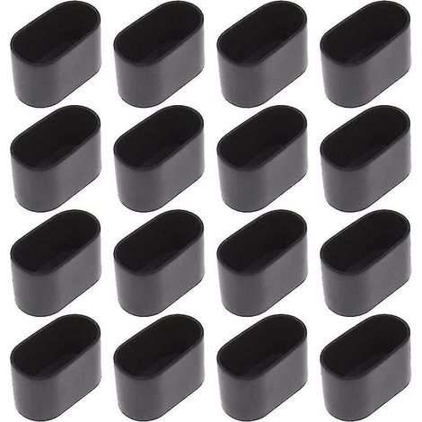 16 embouts ovales pour table et chaise, 15 x 30 mm.