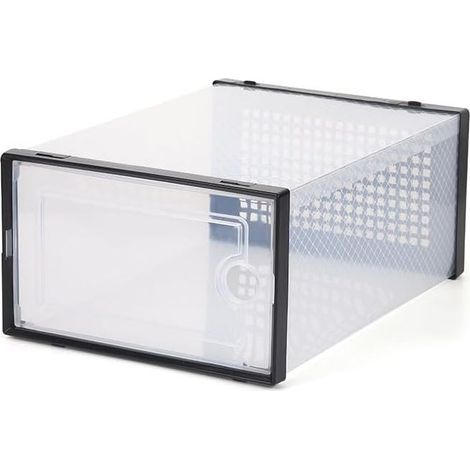 Schuhschrank, verstellbares Schuhregal, stapelbarer Metallschuhschrank, tragbarer Würfelschuhschrank, DIY-Staubschutz-Schuhschrank aus Kunststoff (1/5)