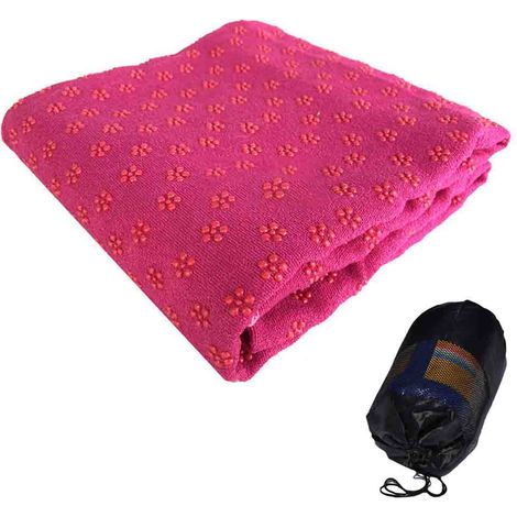 Serviette de yoga, serviette pour tapis de yoga chaud - Absorbante et antidérapante pour le yoga chaud, le Pilates et l'entraînement