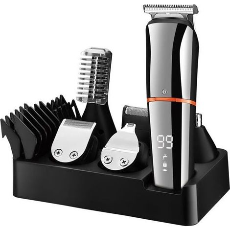 Surker Tondeuse Cheveux Professionnelle Tondeuse Barbe Pour Hommes Tondeuse de Précision Imperméable Multifonctionnele 6 en 1 (1/4)