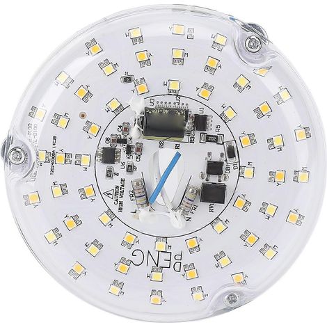15-W-LED-Rundlampe (4 Zoll) für Deckenventilatoren, 3 Farbtemperaturen (3000 K/4000 K/6000 K), dimmbar, mehrfarbig (1/5)