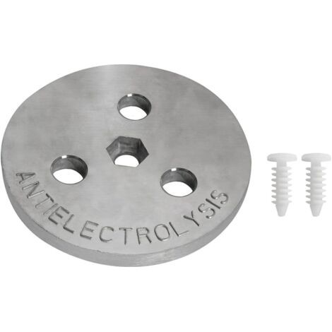Plaque de zinc pour panier de skimmer pour piscine - Plaque d'anode en zinc - Plaque de poids dans un panier de skimmer - 74,7 x 6,4 mm - Gris (1 pièce)