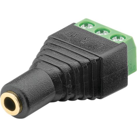 GOOBAY Terminal Block 76746, 3 broches vers prise jack de 3,5 mm (1/2)