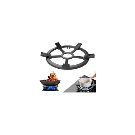 Anneau de wok en fonte, réducteur d'anneau de gaz, support de plaque de cuisson à gaz, bague de support pour wok en fonte, support pour cafetière à moka, support réducteur pour cuisinière à