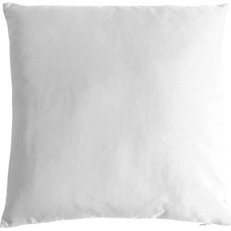 Coussin Déco Uni "Basic" 40x40cm Blanc (1/2)