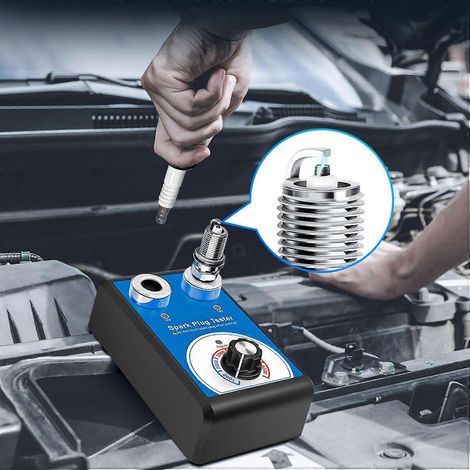 Doppelloch-Zündkerzentester 12 V 0–6000 U/min für Benzin- und Ölfahrzeuge mit 13 mm Durchmesser