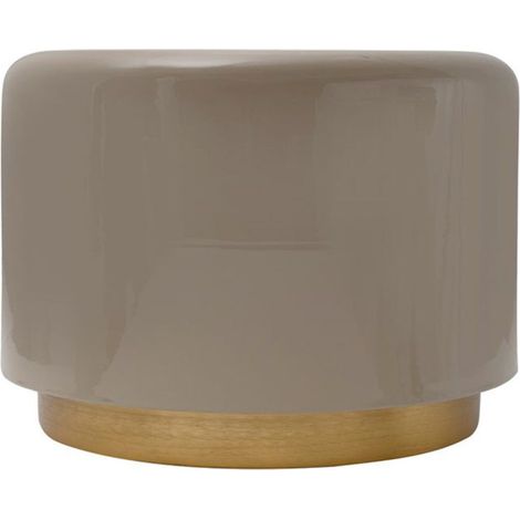 Table d'Appoint Basse "Louana" 51cm Gris (1/2)