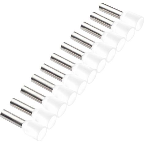 Cimco 187505 Embout simple d'extrémité de câble 0.5 mm² partiellement isolé blanc 500 pc(s) Y018313