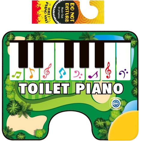 Tapis de toilette avec clavier de piano, tapis de piano, (1/5)
