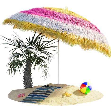 Parasol inclinable Hawaii 192 cm – Ø 160 cm réglable – Protection UV30+ – Toile hydrofuge – Mât métal thermolaqué – Piquet inclus – Kingsleeve