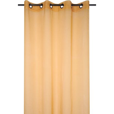 Tenda monna sa Stof con velo misura 140 x 280 cm colore mostarda (1/2)