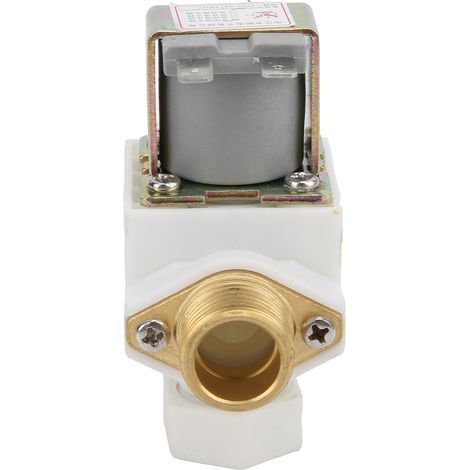Électrovanne NC en laiton et nylon, interrupteur d'entrée à solénoïde avec filtre, 12 V CC, G1/2 (1/5)