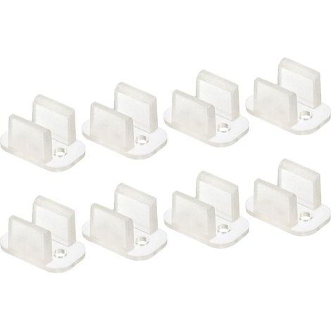 LED Neon Mount Clips, Clamp Mount Bracket Fit 5mm Silicone LED Neon Flex Strip Lighting, Pack of 100 (1/4)