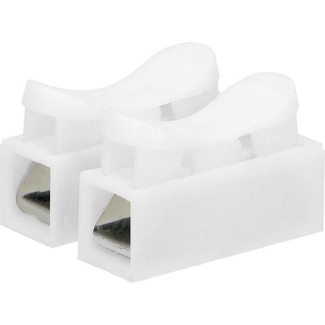 Domino Electrique 2 x 2.5mm² Connecteur à Ressort Section Conducteur 2.5mm² IEC 250V / 10A (100 pièces) (1/4)
