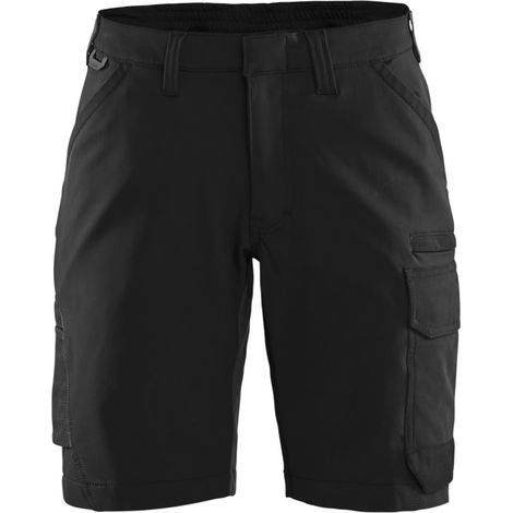 Pantalón corto de trabajo de mantenimiento stretch 4D mujer 7123 - Negro/Gris oscuro M - ES(40) - FR(40) - Estándares