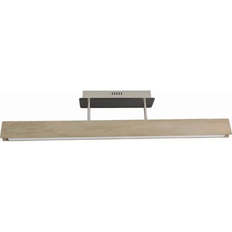 Naeve STRAIGHT Plafonnier semi-encastré à LED intégré à intensité variable, marron 3 000 K (1/5)