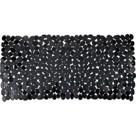 MINKUROW Alfombrilla De Baño O Ducha Antideslizante - Negro - 88x 40 Cm - Alfombrilla De Pvc Antideslizante Con Ventosas Para Bañera, Ducha Y Suelo (1/5)