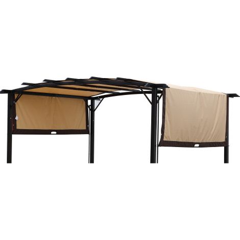 Toile de remplacement beige pour pergola 3,66 x 2,74 m avec protection solaire et résistance UV (1/5)