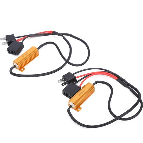 Stück H7 LED-Decoder 50W 6Ohm Lastwiderstand Anti-Flash Fehlerfrei für Autoscheinwerfer und Blinker (1/5)