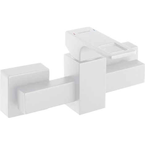 FORATA Mitigeur de douche mural, blanc mat