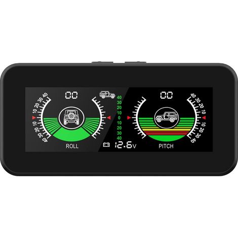 M50 GPS Digitaler Neigungsmesser Auto HUD Tachometer Neigungsmesser mit Kompass Übergeschwindigkeitsalarm für alle Geländefahrzeuge, SUV DC5-30V