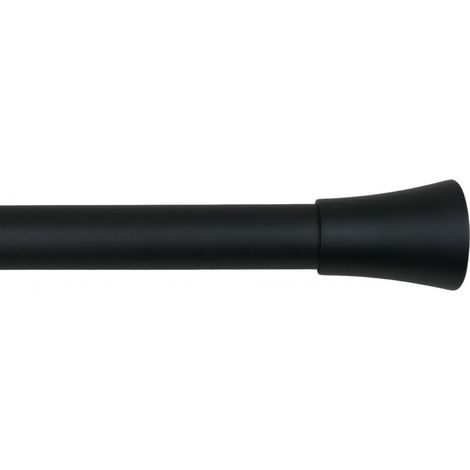 Secodir – Tringle extensible 110 à 210 cm – Ø 25/28 mm – Noir mat – Supports réglables inclus – Pour rideaux lourds et légers (1/5)