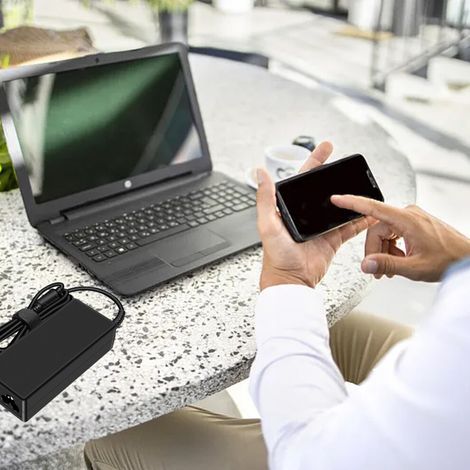 Chargeur pour ordinateur portable Dell, boîtier élégant, finition mate, certifié CE/FCC/UL, compatible avec XPS (AC 100-240V). (1/4)