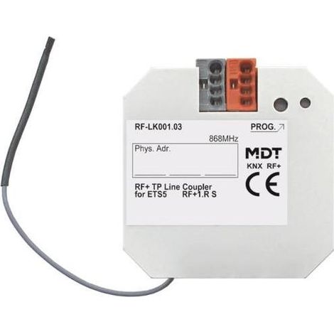 Acoplador inalámbrico MDT RF-LK001.03 dimensiones 27x7x29 cm