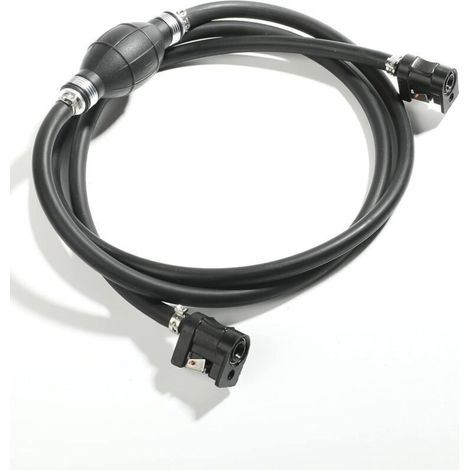 Tuyau de Conduite de Carburant Moteur de Bateau,3/8in Tuyau De Conduite De Carburant Ensemble De Connecteurs pour Moteur De Bateau Hors-Bord pour Moteur,Noir (1/5)