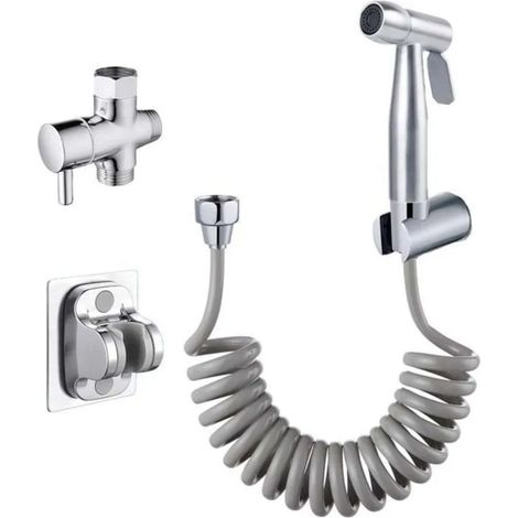 Bidets, Handbrause für Toiletten, Bidet-Sprühset aus Edelstahl, Bidet-Armatur