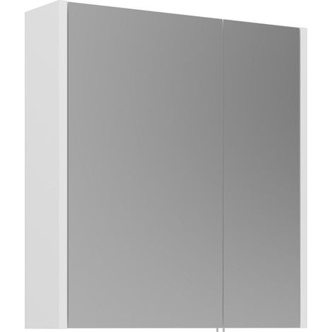 Badezimmerschrank mit Spiegel "Arno 60" – 60 x 16 x 66 cm – Weiß (1/5)