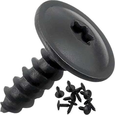 Vis Torx Autotaraudeuse Universel (M5 x 16 mm) - TX25 - N90775001 - N91160401 - Garde-boue, Passage de Roue, Pare-chocs, Grilles - Noir (lot de 10 pièces) (1/5)