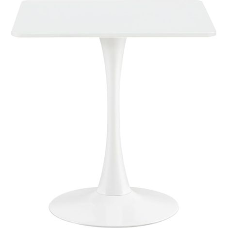 H.J Wedoo – Table de salle à manger carrée 70 x 70 cm – Plateau en MDF, pieds en métal – Pour 2 à 4 personnes – Design élégant pour espaces réduits