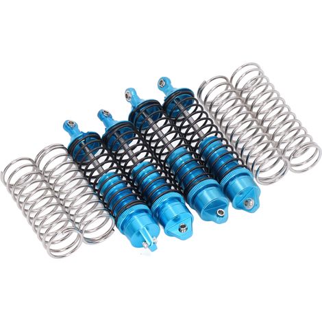 Amortisseurs Avant et Arrière en Alliage d'Aluminium pour ARRMA 1/10 - 4 Pièces Bleu (1/5)