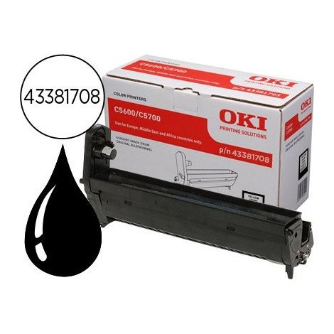 Tambor oki c5600/5700 negro 20000 pag