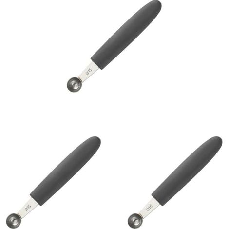 Lot de 3 cuillères à melon fabriquées en acier inoxydable durable (1/5)