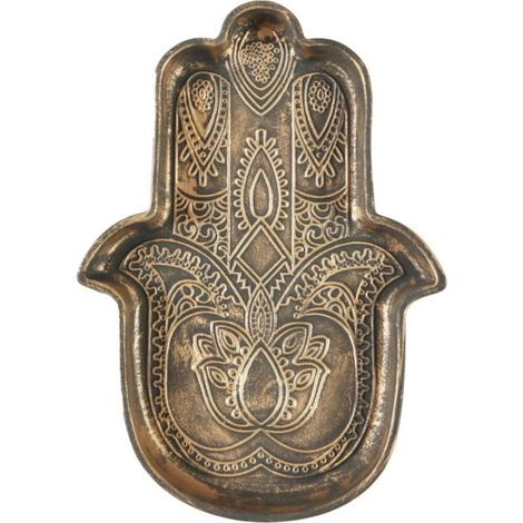 Vide-Poche en Céramique "Main de Fatma" 20cm Marron (1/4)