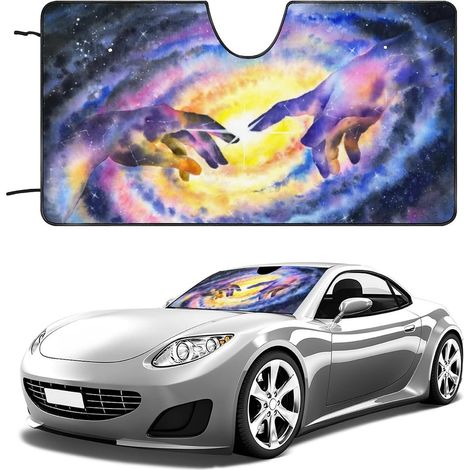 Sea Sharks Pare-soleil de pare-brise voiture pliable pour L