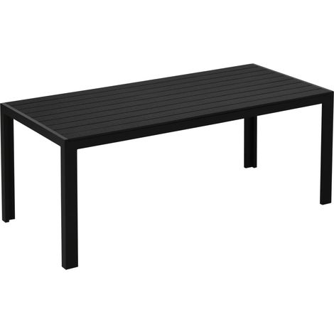 tavolo pranzo 190x84,5 da esterno robusto nero HAVRYA (1/5)