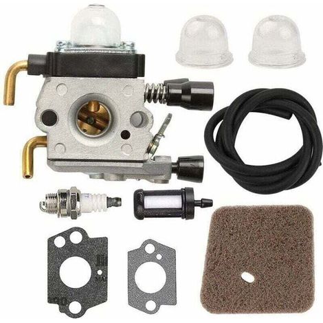 Carburateur avec durite de carburant compatible pour débroussailleuses et taille-haies STIHL modèles HS75 HS80 HS85 HL75 FH75 HT70 KM80 SP80 FC75 (1/4)