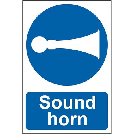 Scan 0250 Sound Horn - PVC Safety Sign 200 x 300mm SCA0250