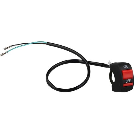Interrupteur de guidon de moto double bouton poussoir pour phare antibrouillard clignotant 22 mm (1/5)