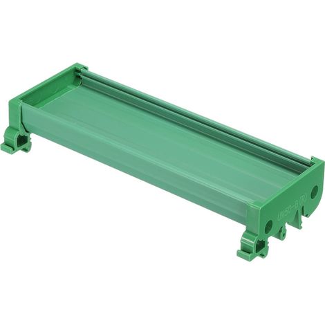 sourcing map Rail Montage DIN Support pour 140mm x 50mm PCB, Boîtier, Support, Vert (1/4)