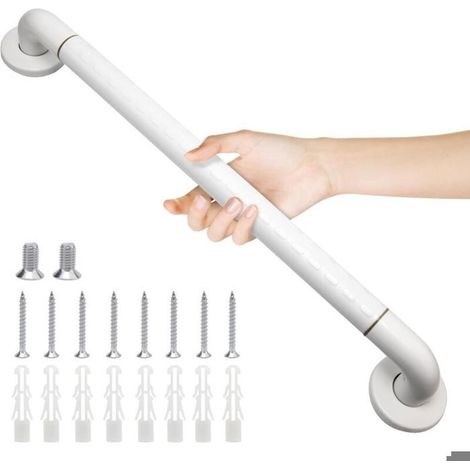 Barre d'appui de salle de bain avec anneau de sécurité lumineux, aide à la montée et descente d'escaliers pour personnes âgées et enfants, 50 cm (1/5)